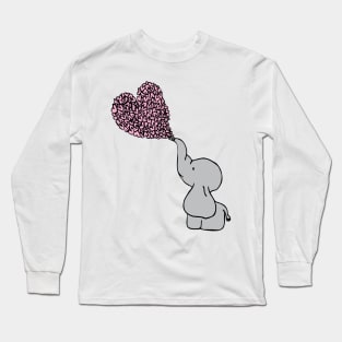 Baby Girl Elephant Love Long Sleeve T-Shirt